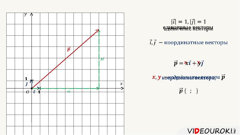 Найдите координаты вектора m. У каких векторов координата x = 0?.