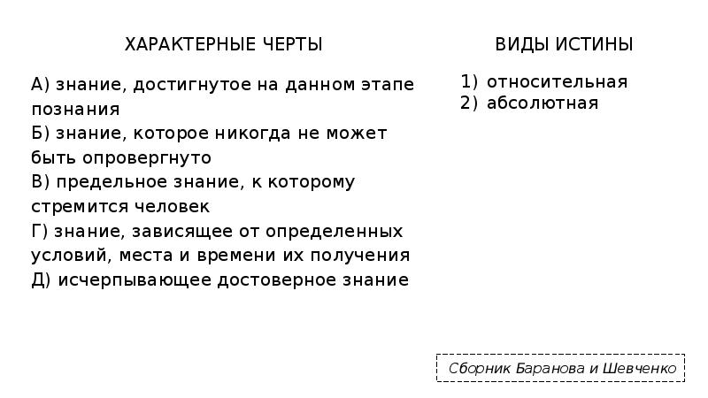 ХАРАКТЕРНЫЕ ЧЕРТЫ
ХАРАКТЕРНЫЕ ЧЕРТЫ
А) знание, достигнутое на данном этапе познания
ХАРАКТЕРНЫЕ ЧЕРТЫ
ХАРАКТЕРНЫЕ ЧЕРТЫ
А) знание, достигнутое на данном этапе познания