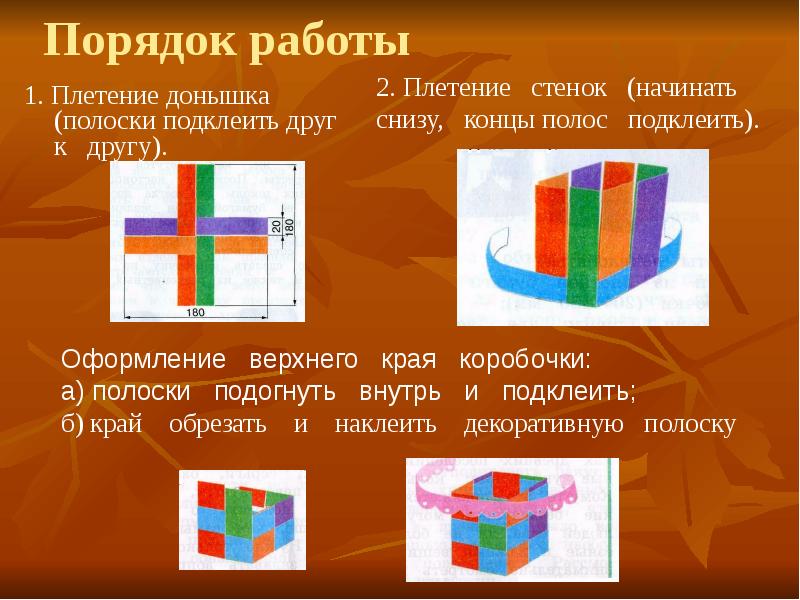 Плетение 1 класс технология презентация