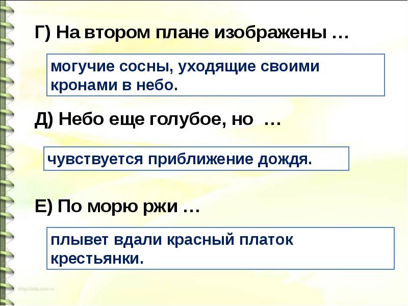 Составить текст на тему мои впечатления о картине шишкина рожь 4 класс кратко