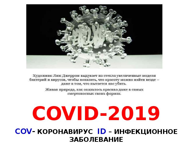 Проект на тему коронавирус covid 19