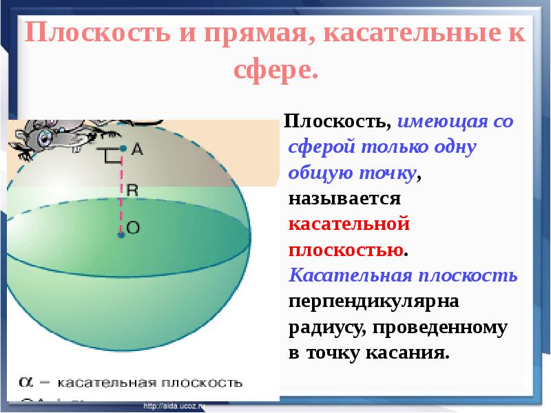 Взаимное расположение сферы и прямой. Какая плоскость называется касательной к сфере. Взаимное расположение сферы и плоскости. Касательная плоскость к сфере задачи.