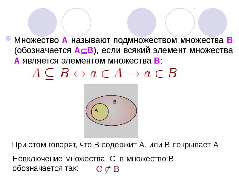 Теория множеств презентация