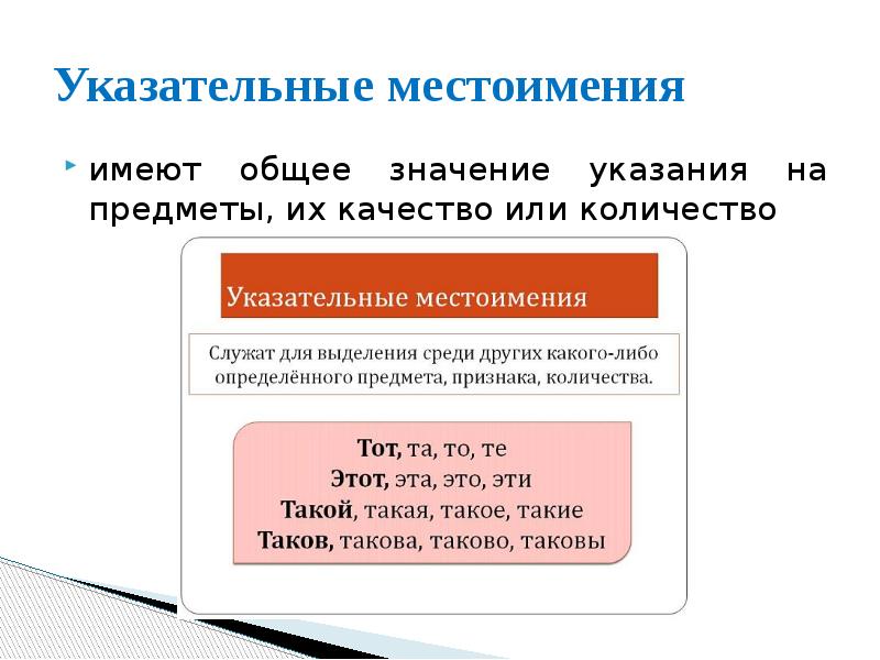 С помощью указательного местоимения