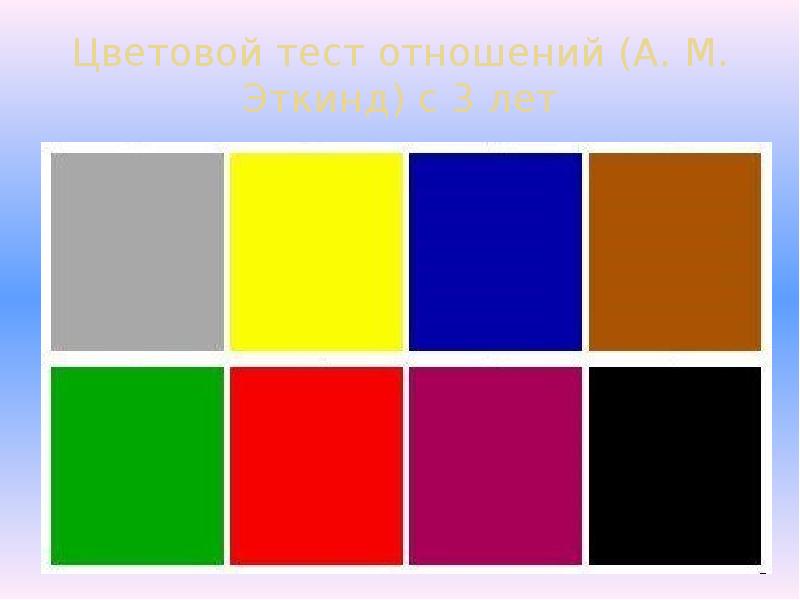 Какого цвета карточка. Цветовой тест. Цветовой круг Люшера. Люшер 8 цветов. Цветовой набор цветов Люшера.