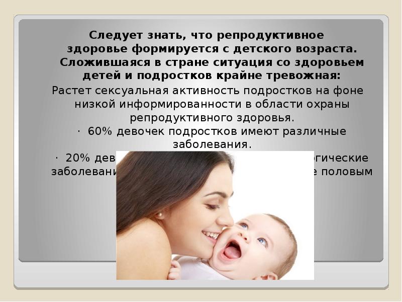 Проект про репродуктивное здоровье