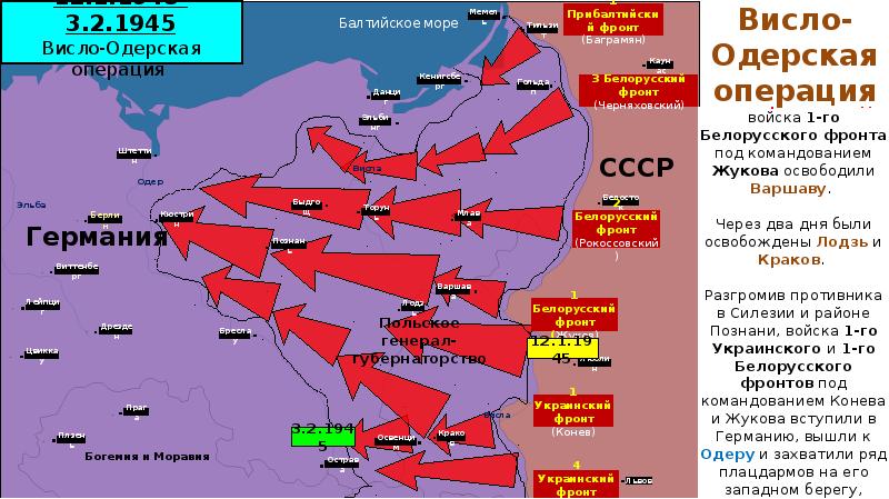 Висло одерская операция рисунок