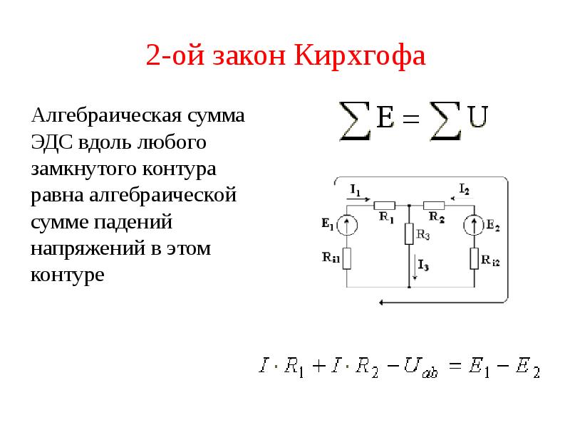 В любом замкнутом контуре