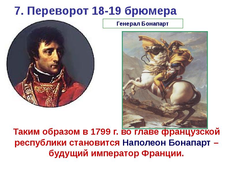 Государственный переворот бонапарта 18 19 брюмера