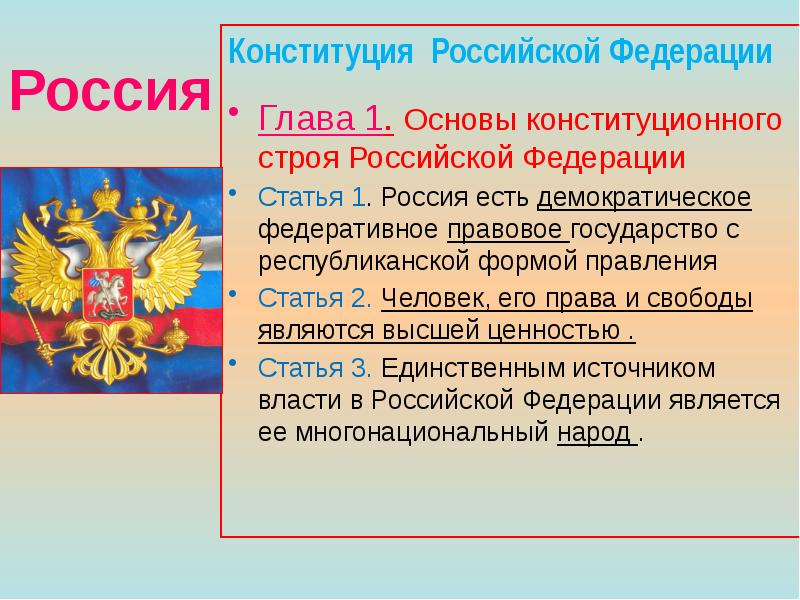 Проект идеальная форма правления российского государства