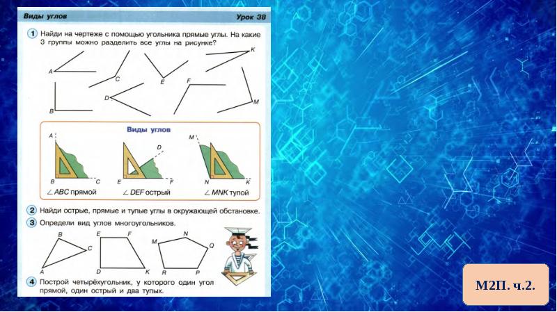 Виды углов 2 класс презентация