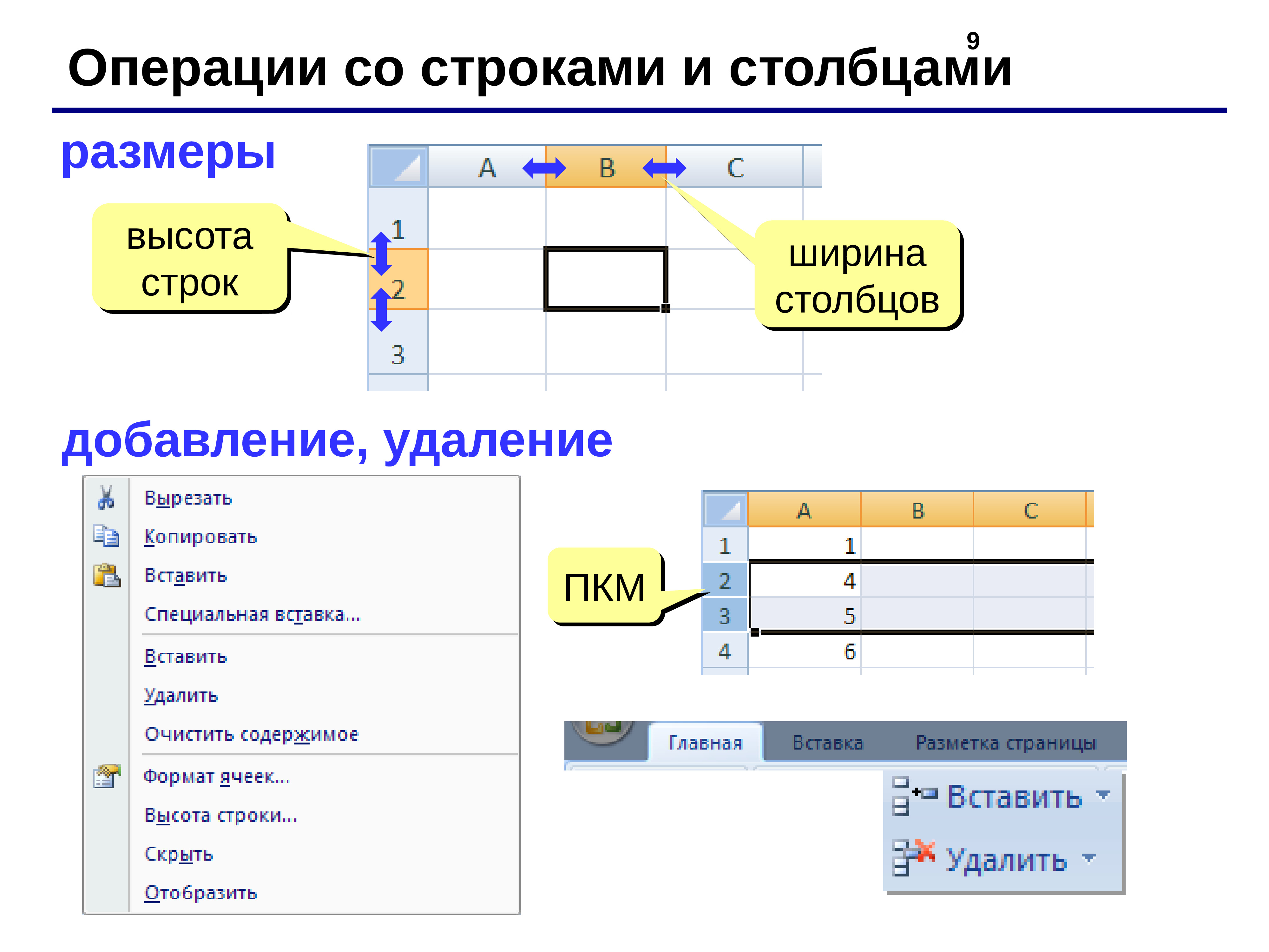 Добавление и удаление. Операции со строками и столбцами. Ширина Столбцов. Строки со столбцами. Работа со строками в excel.