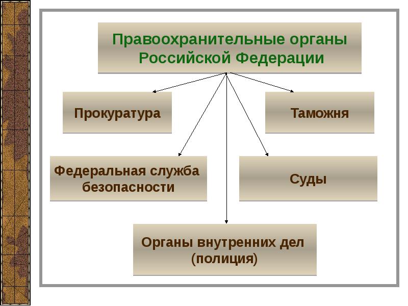 Проект по праву правоохранительные органы рф