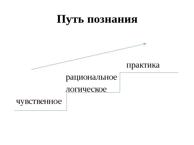 Пути познания. Ступени познания. Рациональный путь познания. Проект пути познания.