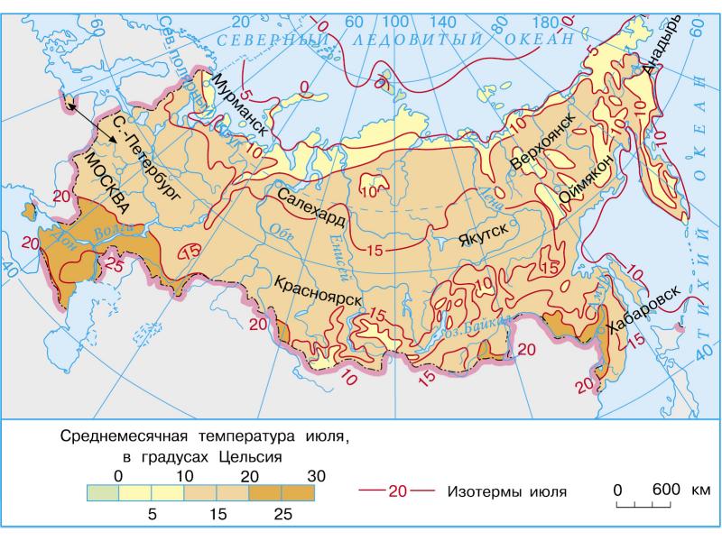 Карта и осадков