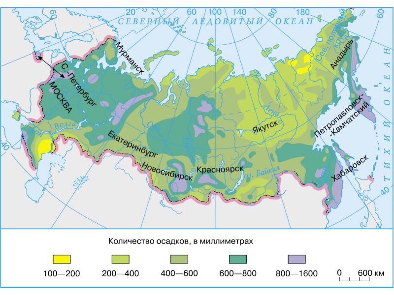 Карта и осадков