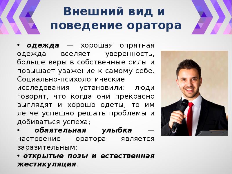 Поведение оратора