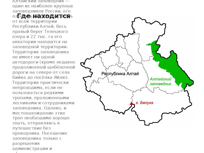 Алтайский заповедник презентация