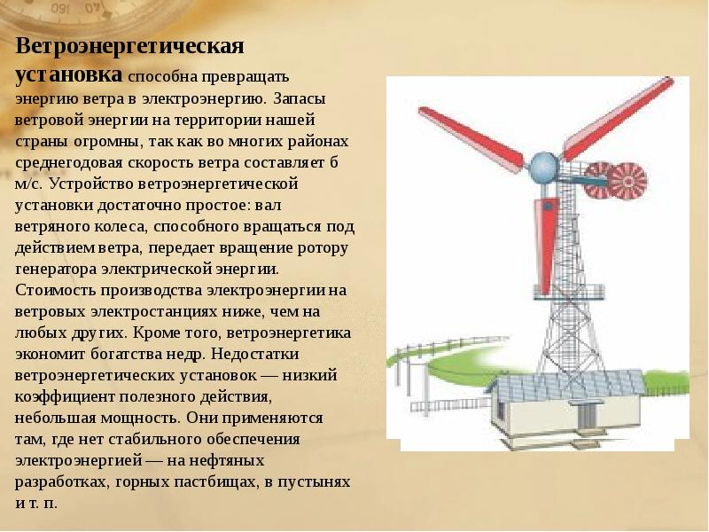 Ветровая энергетика презентация