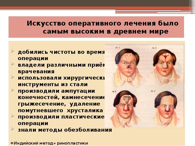 Искусство оперативного лечения было Искусство оперативного лечения было