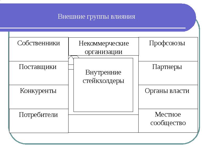 Группа воздействия. Внутренние и внешние группы. Влияние группы. Внешние и внутренние группы влияния. Внешние и внутренние факторы некоммерческой организации.