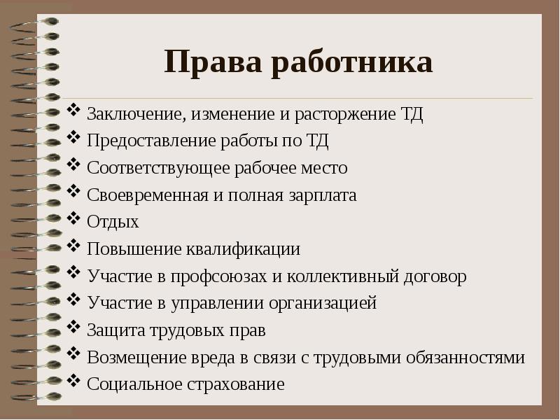 Работник тк. Права работника. Трудовые права работника. Перечислите основные права работника. Трудовые права работника презентация.