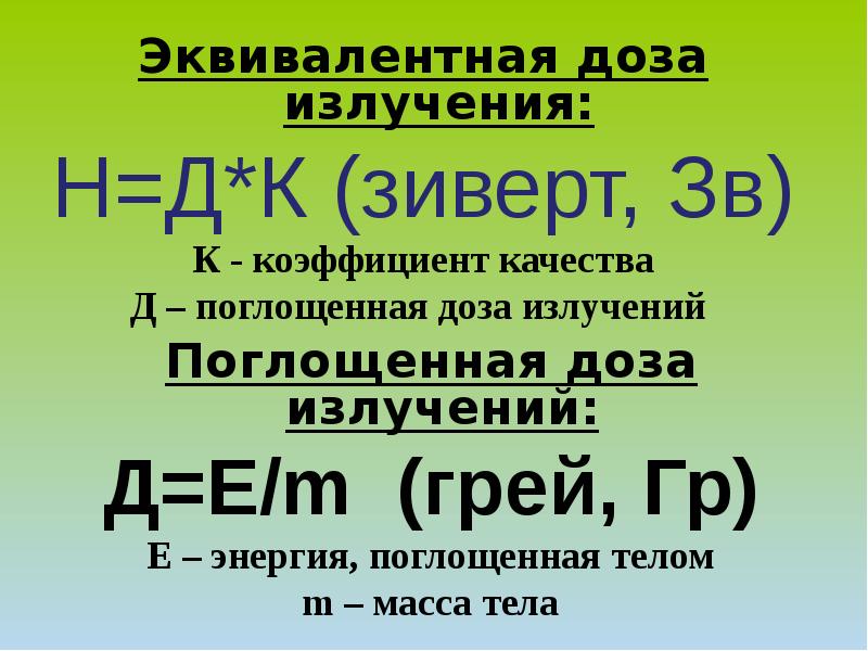 Действия радиоактивных излучений и их применение презентация