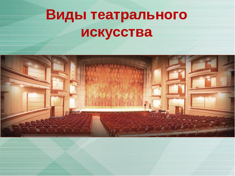Виды театрального искусства Виды театрального искусства