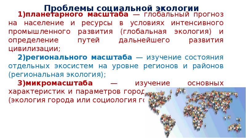 Социальная экология презентация