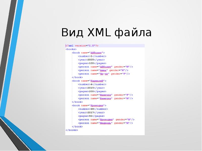 Xml презентация это