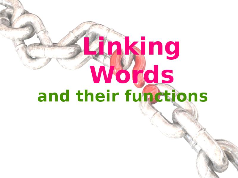 Linking words презентация