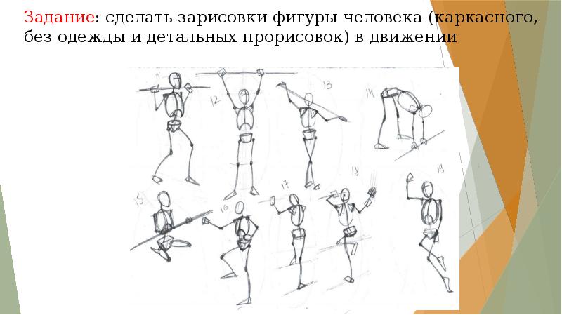 Как рисовать фигуру человека презентация