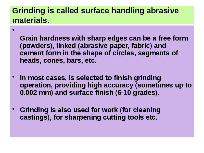 Abrasive materials. Classification, structure, properties and applications