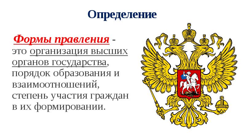 Идеальная форма правления современного российского государства презентация