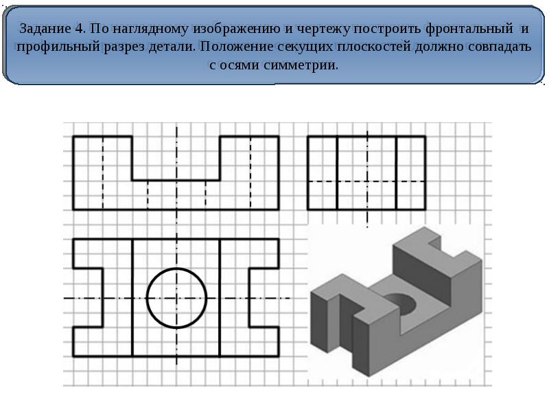 Найдите наглядные изображения. Фронтальный и профильный разрезы детали. Фронтальный профильный и горизонтальный разрез. Построить фронтальные и профильные разрезы. Фронтальное и профильное изображение.