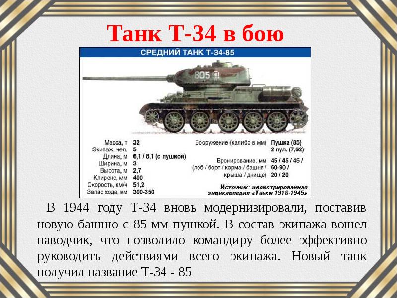 Проект на тему боевая техника 1941 1945 гг