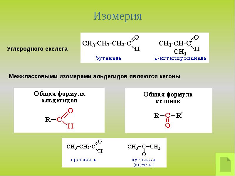 Альдегиды и кетоны презентация