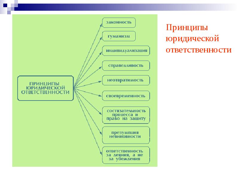 Принципы юридической ответственности презентация