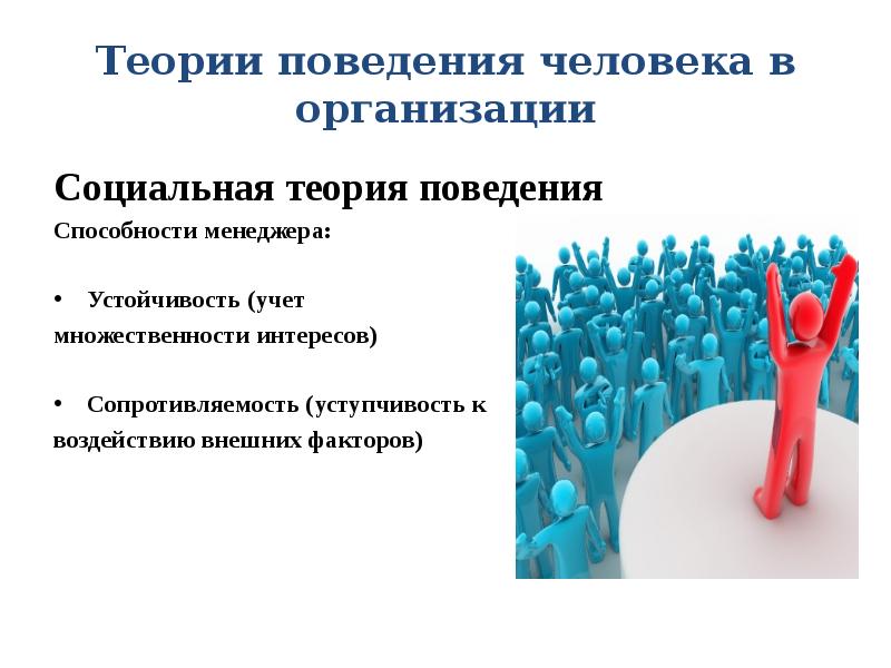 Ответственность поведения. Организационное поведение презентация. Теория социально ответственного поведения. Поведение менеджера в организации слайд. Поведенческая теория фирмы.