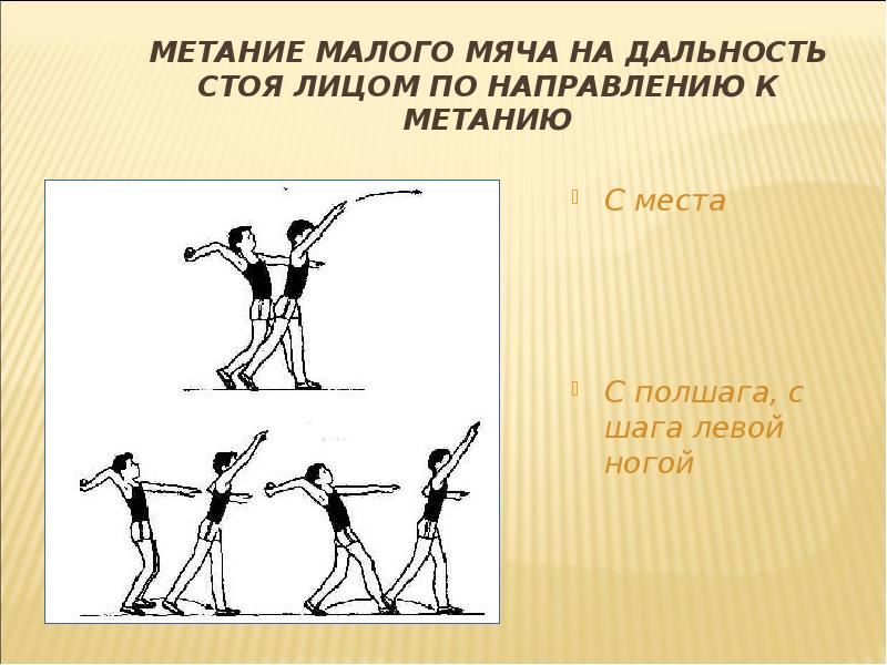 Метание малого мяча