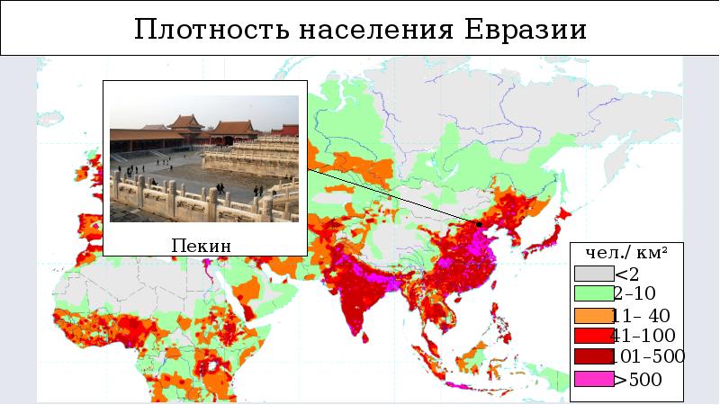 Презентация евразия население