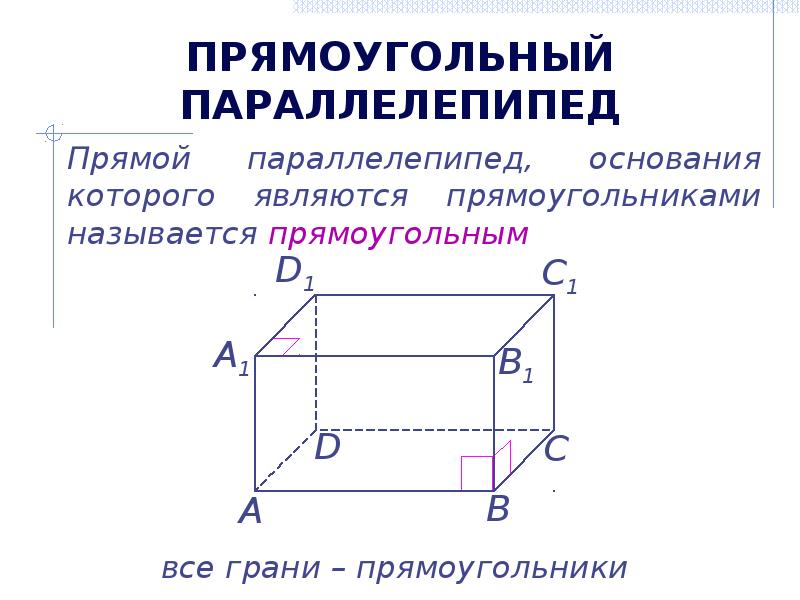 Свойства прямоугольного параллелепипеда 9 класс презентация