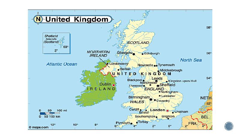 Карта британских островов на английском - 86 фото