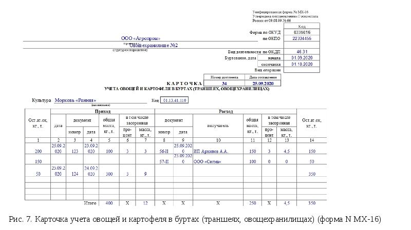 Мх 20 образец заполнения