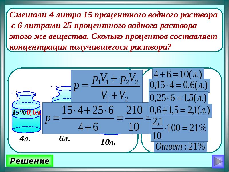 Проект на задачи на смеси и сплавы