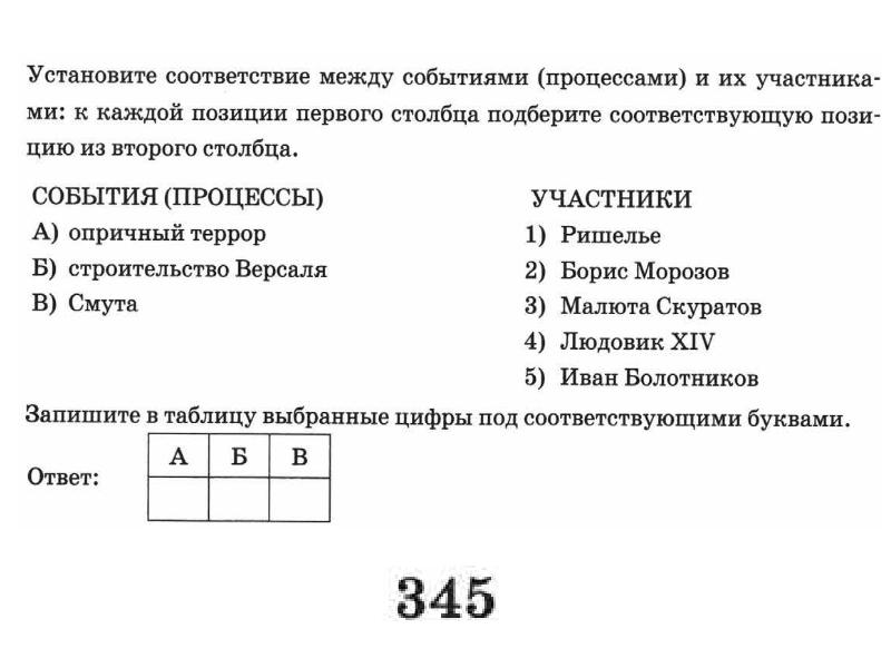 Впр история 7 класс образец с ответами