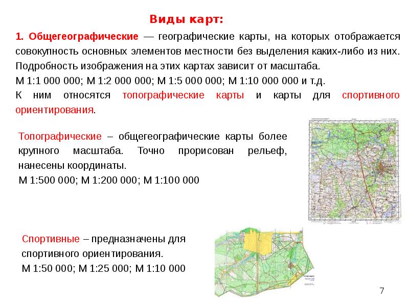 Чем топографическая карта отличается от физической карты