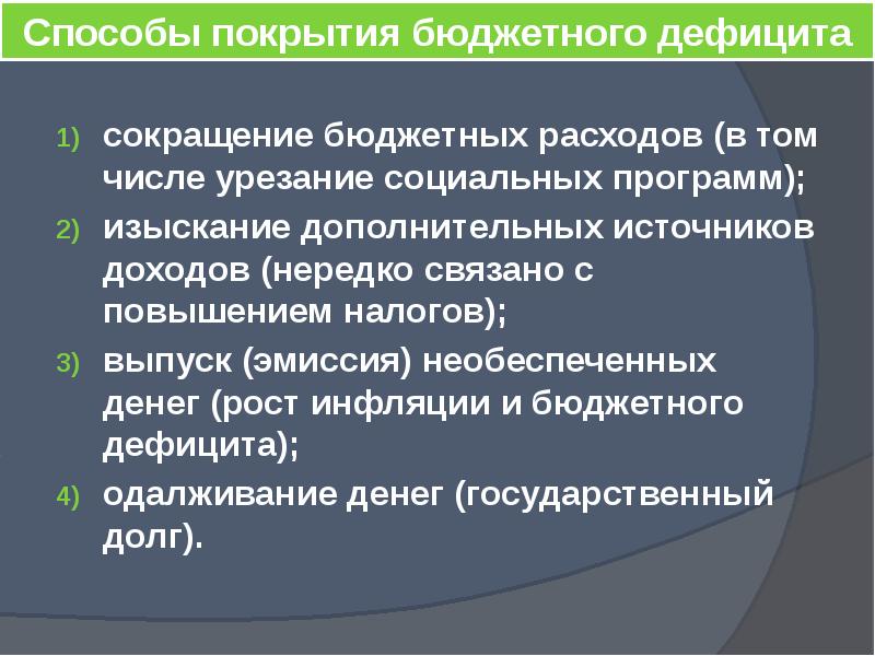 Презентация государственный бюджет и государственный долг