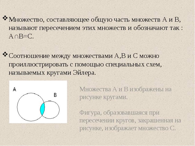 Пересечение событий презентация