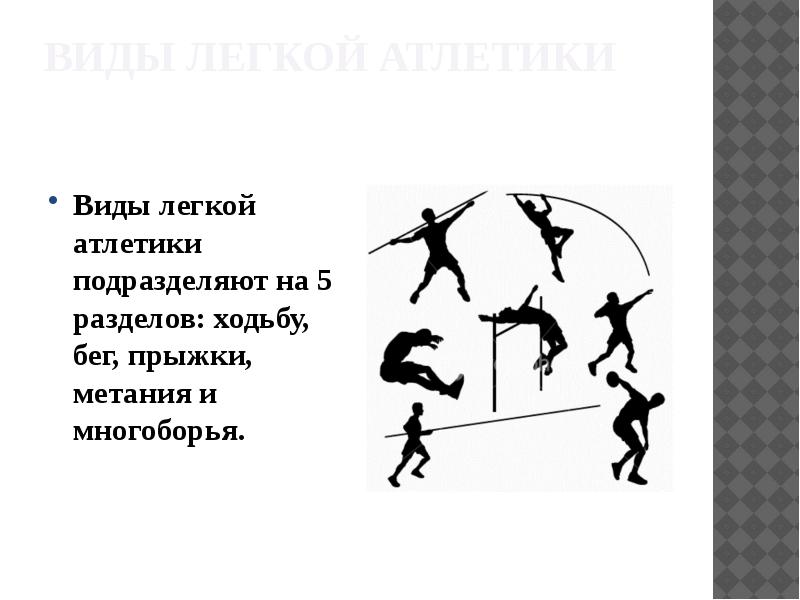 Найди виды легкой атлетики. Легкая атлетика бег прыжки метание. Виды легкой атлетики картинки.